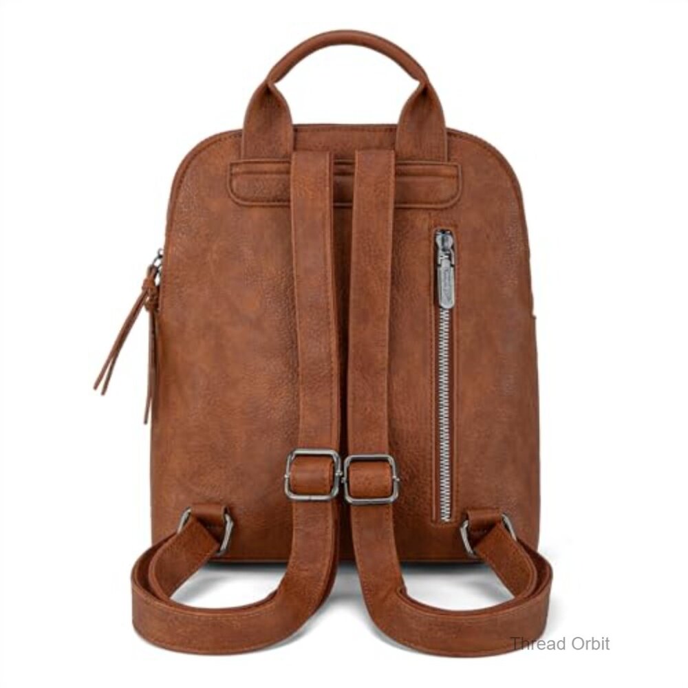 Mini Backpack Purse Daypack Adjustable Strap PU L… - image 4